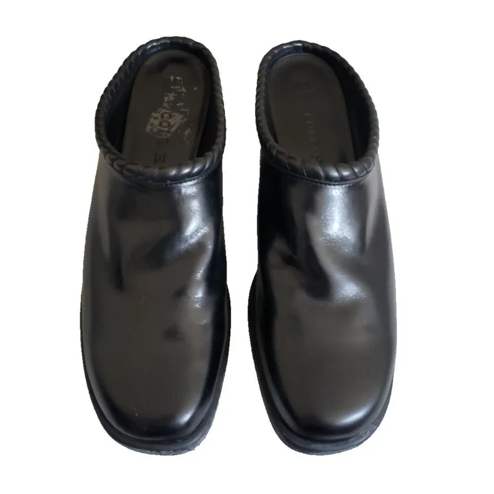 Cole Haan Women Shoe Memory Flex Size 8.5A Black Bootie Clog Mule Pre Owned qp
